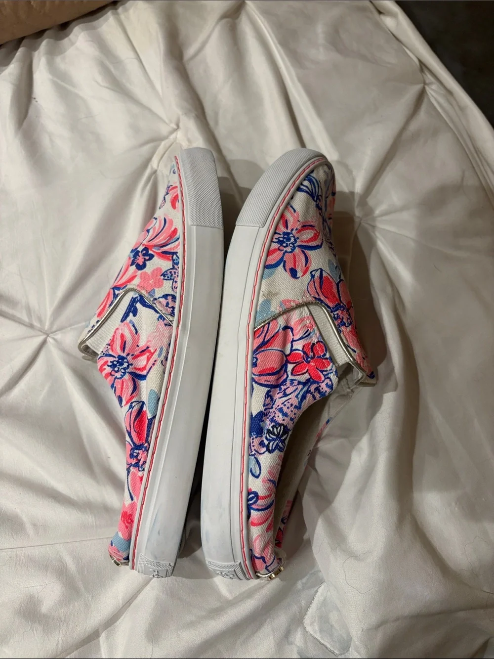 Lilly Pulitzer slip on sneakers size 10 only worn a few times.